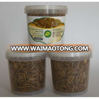 Yellow Freeze Dried Micro Dried Mealworms for Pet Birds Food Amphibians Aquatic Feeder and Fishing Bait Canned or Bag Available